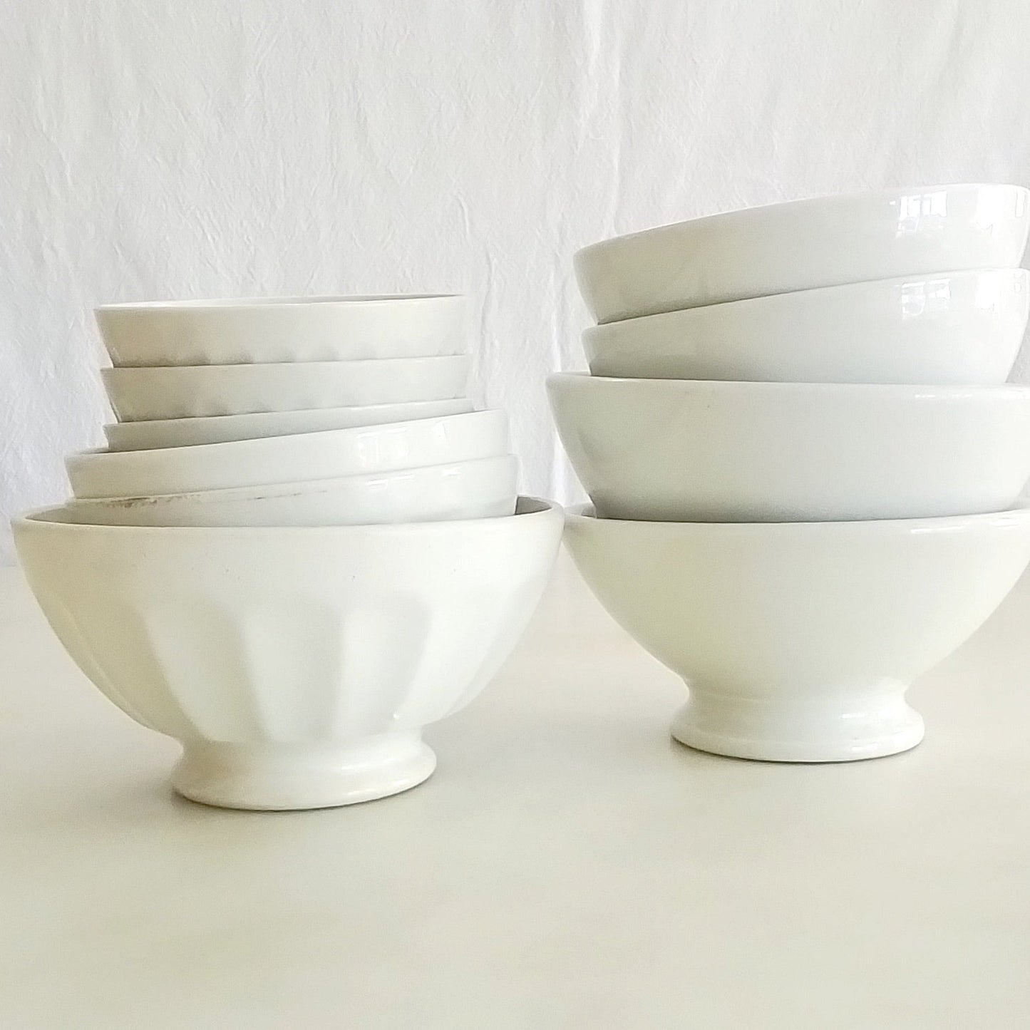 Ironstone Footed Bowl