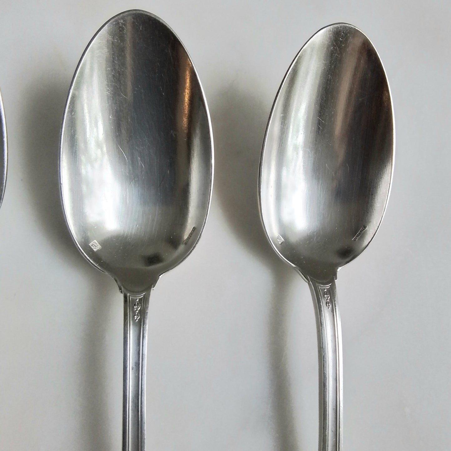 Set of 4 Antique French Boulenger Silver-Plated Tablespoons