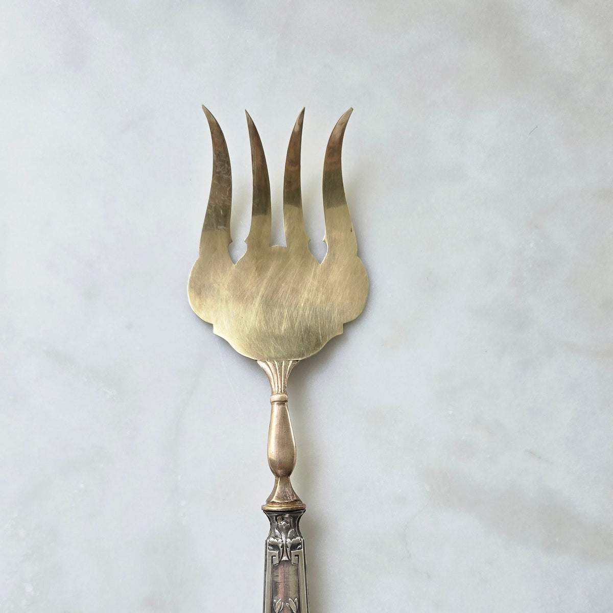 Vintage French Art Nouveau Serving Fork