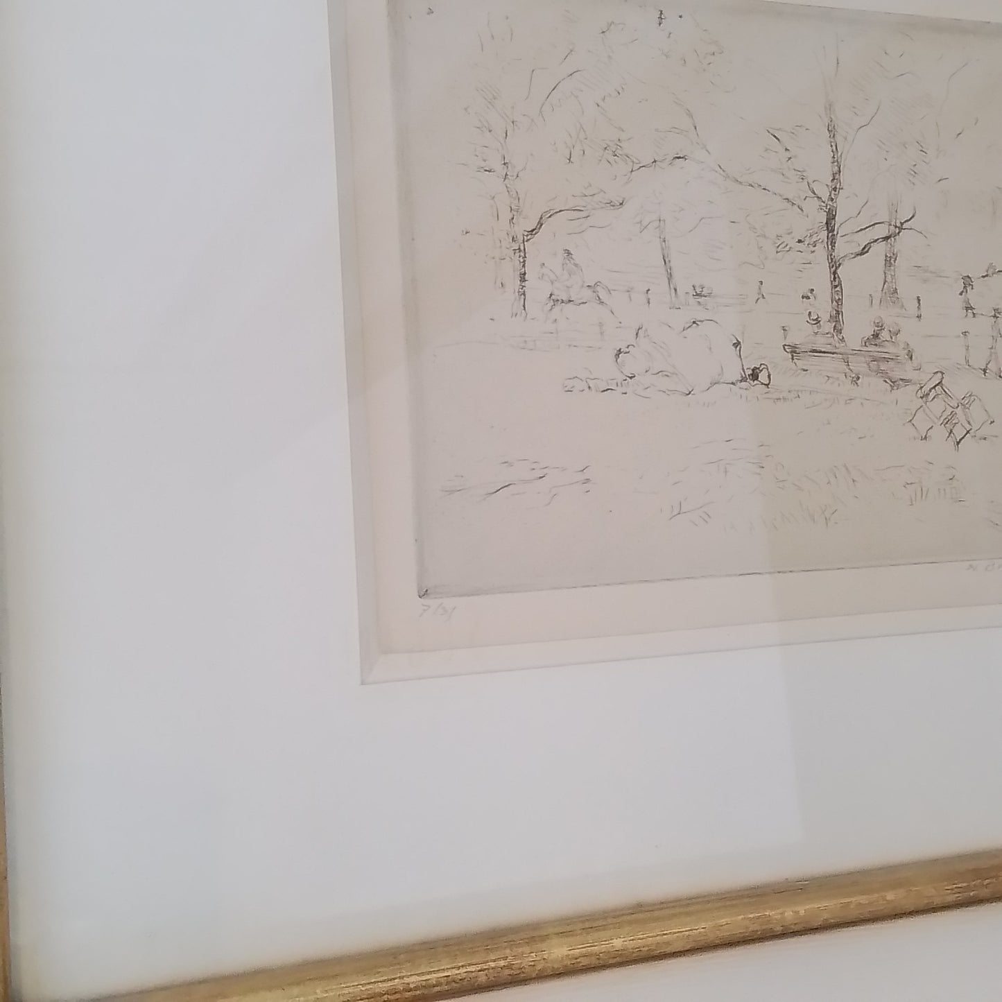 Vintage French Etching