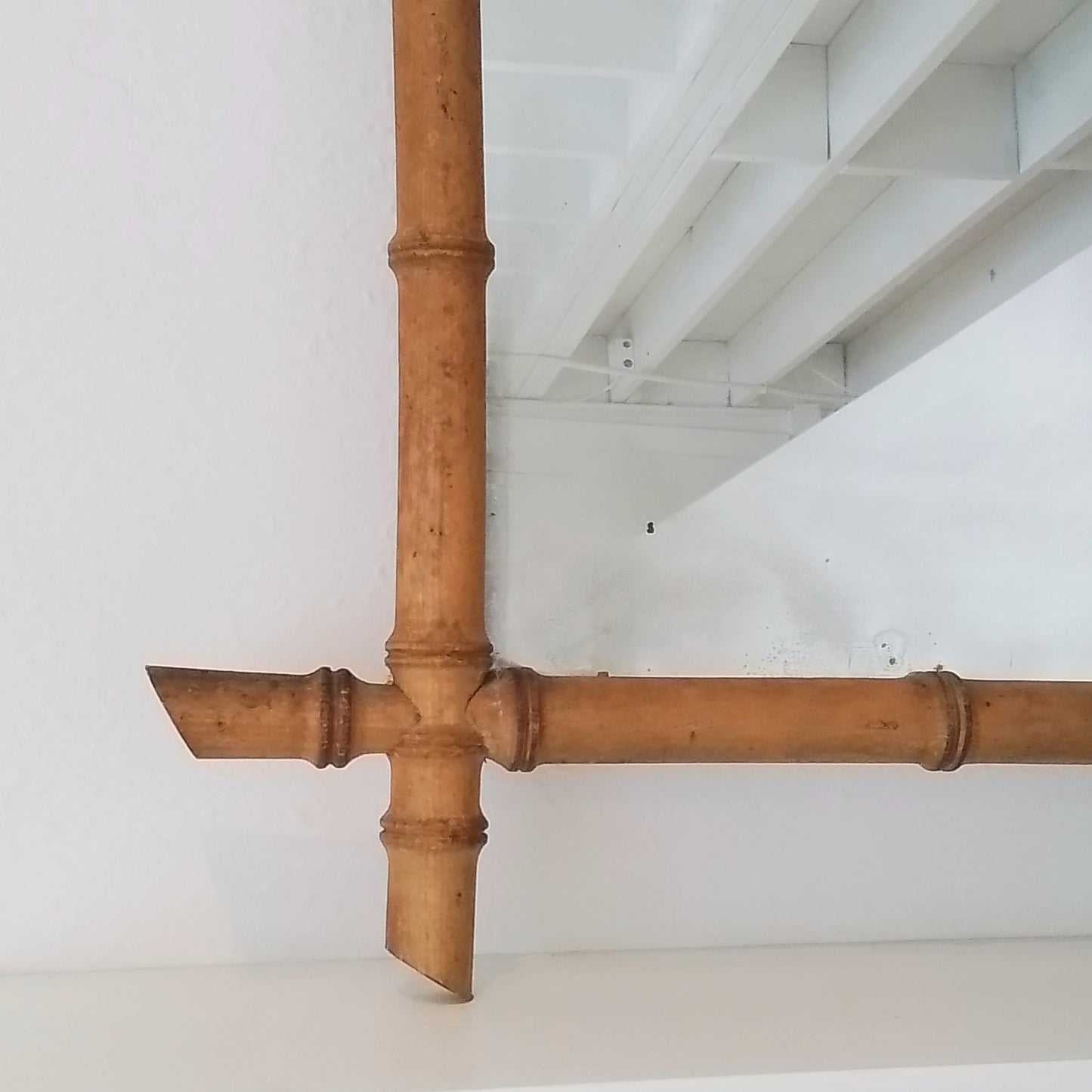 French Faux Bamboo Mirror