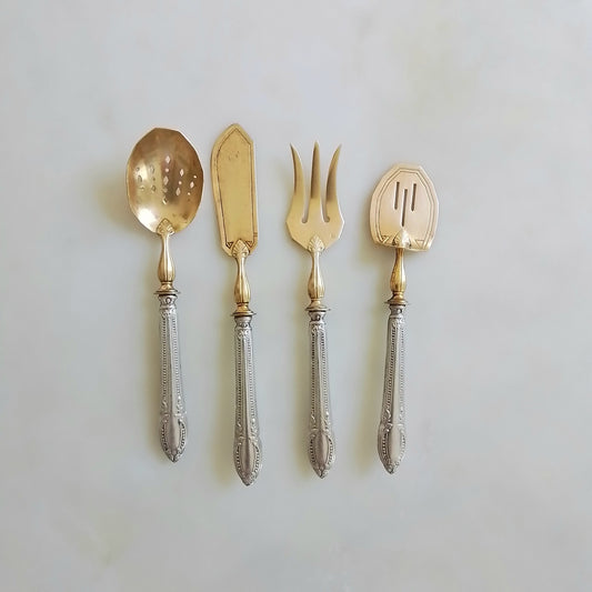 Antique French Hors d'Oeuvre serving Set