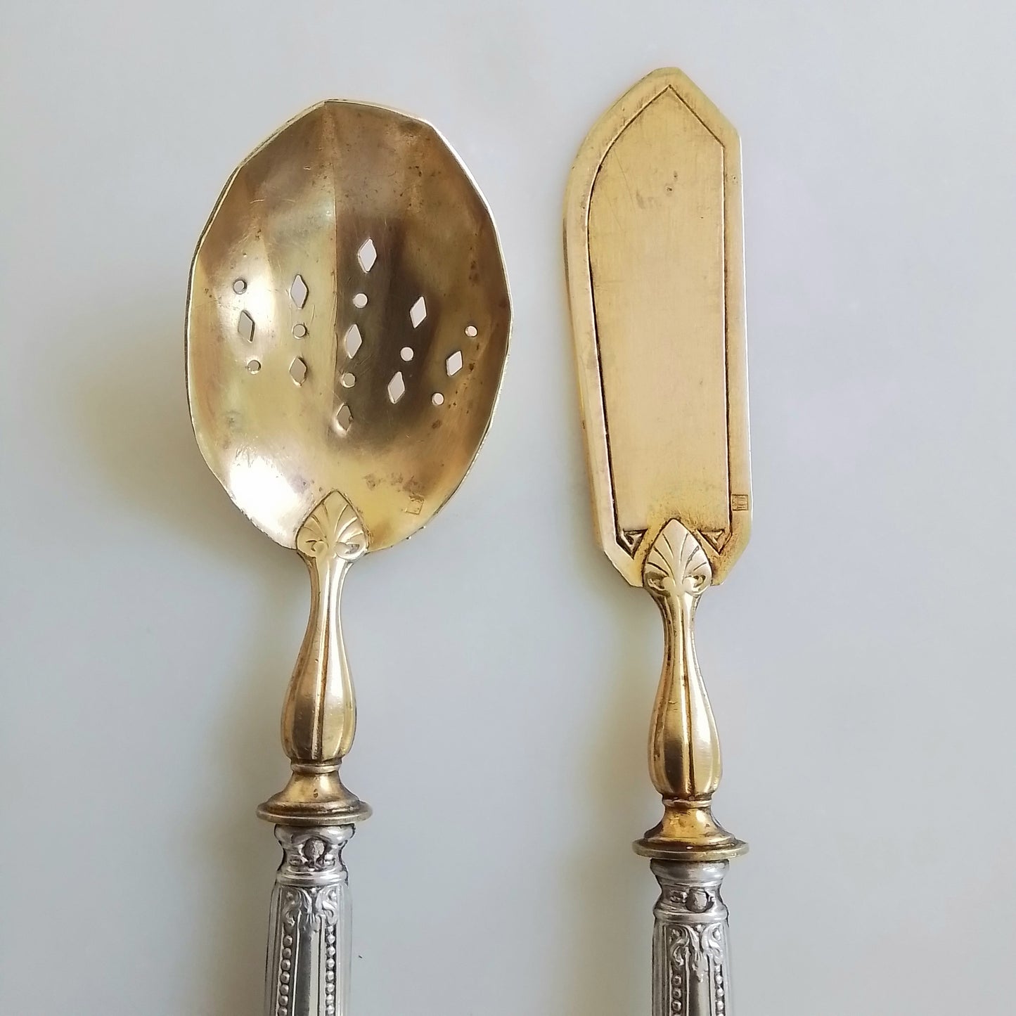 Antique French Hors d'Oeuvre serving Set