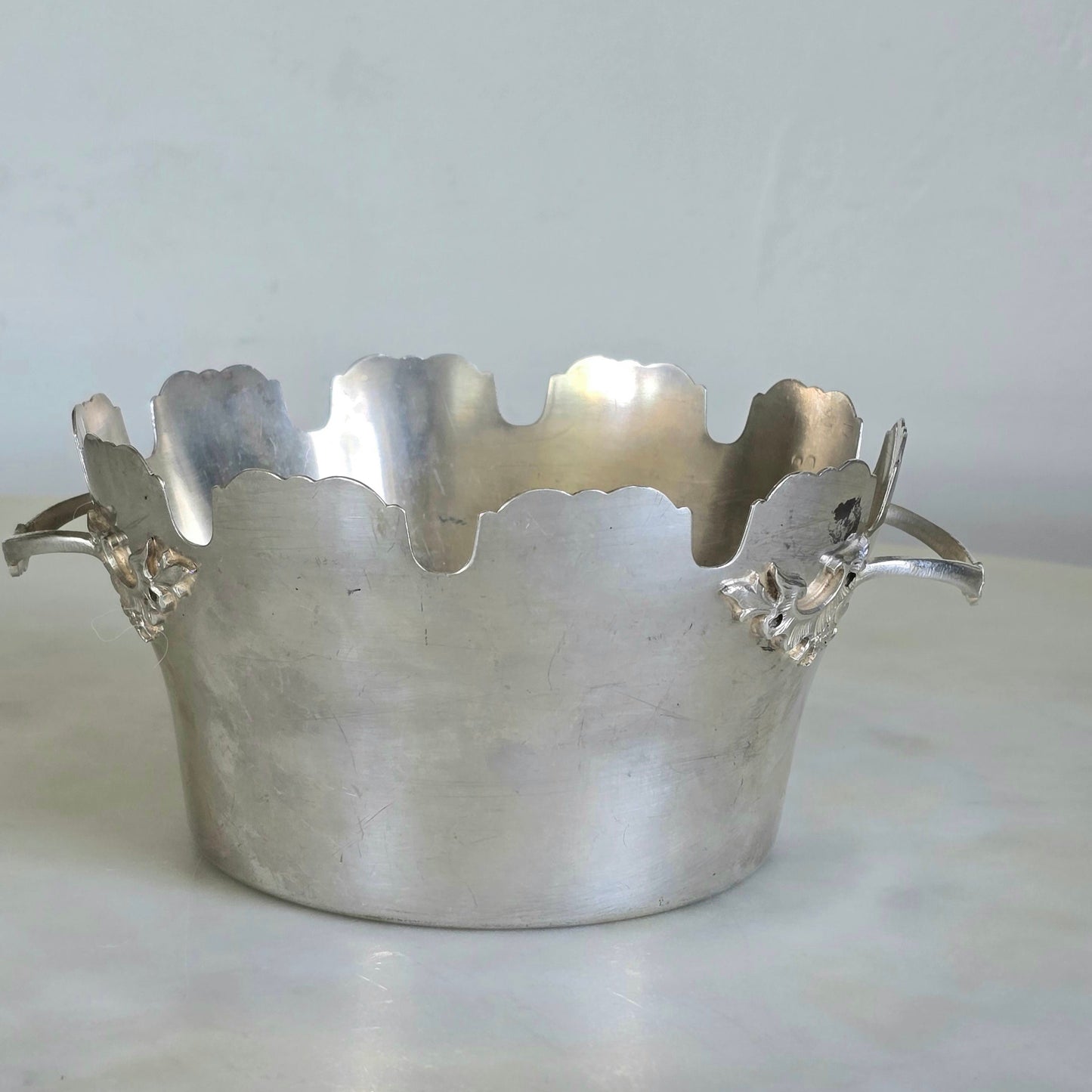 Vintage Scalloped Edge Champagne Bucket