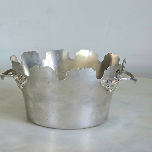 Vintage Scalloped Edge Champagne Bucket