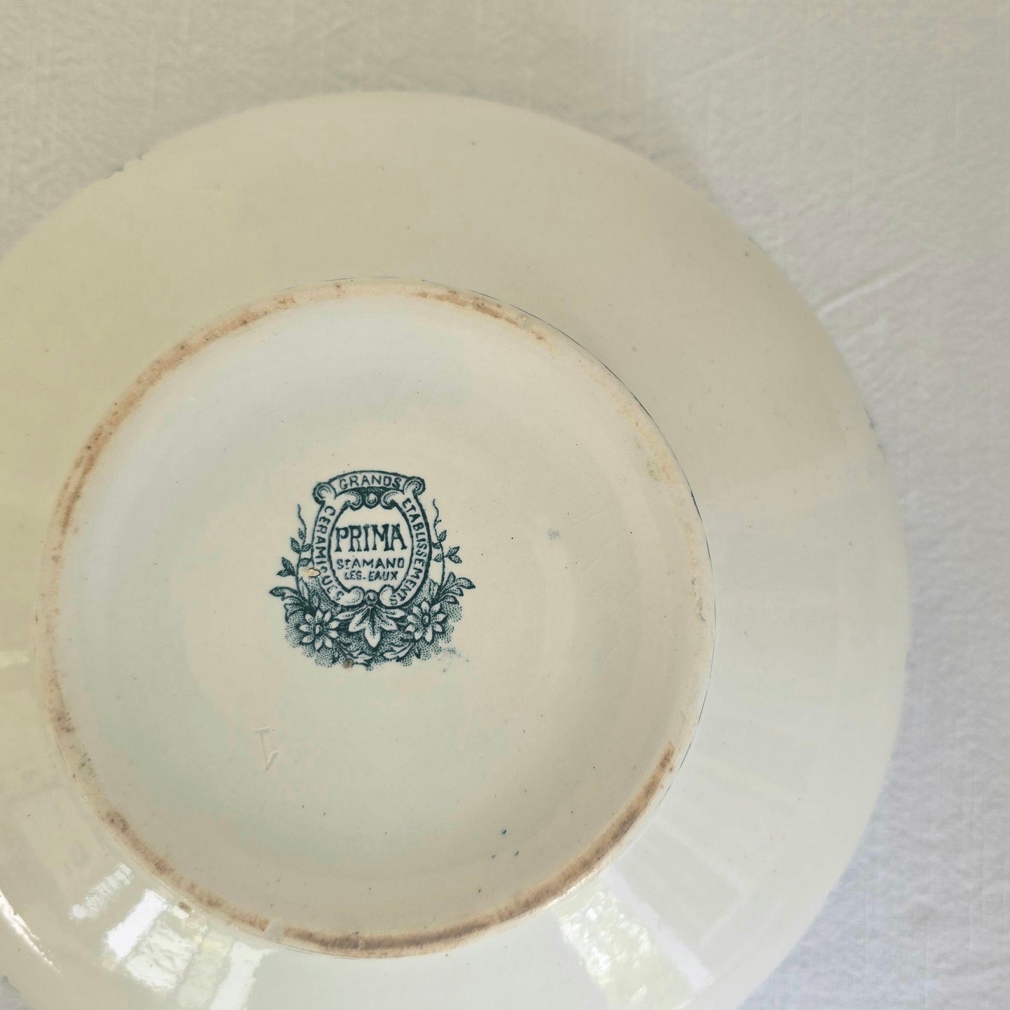 Antique French Saint-Amand Transferware Bowl