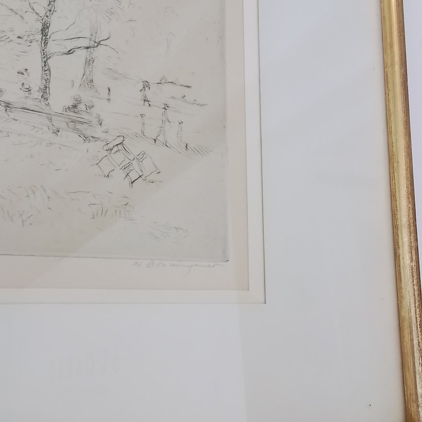 Vintage French Etching