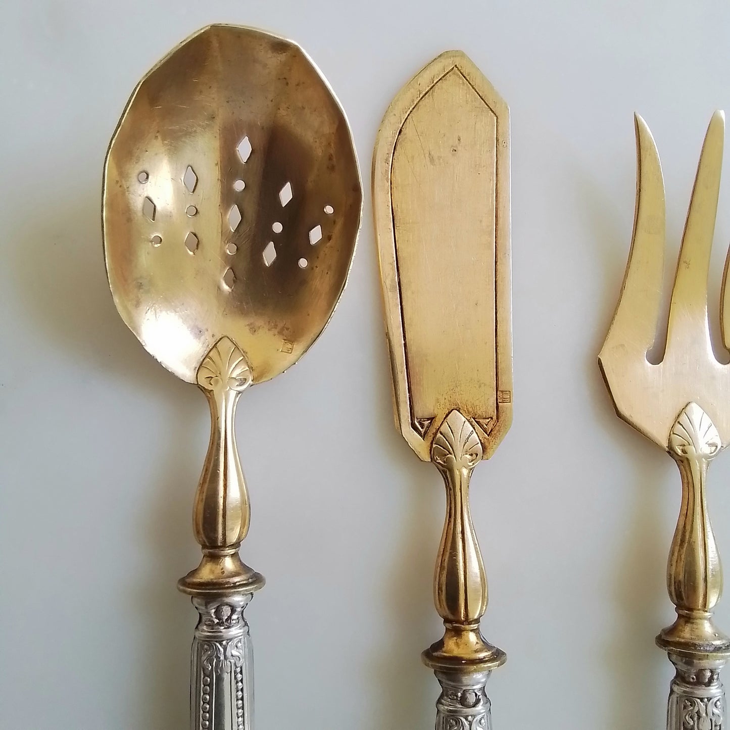 Antique French Hors d'Oeuvre serving Set