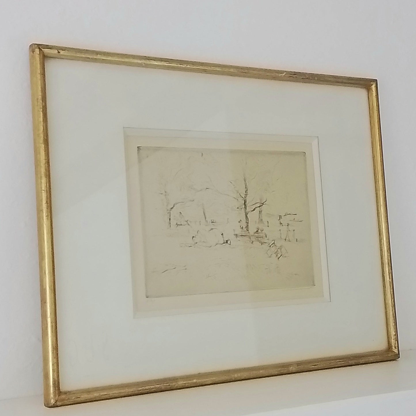 Vintage French Etching